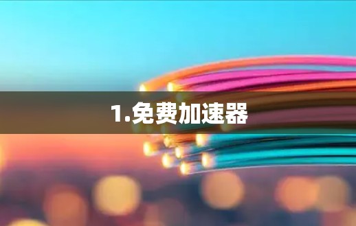 1.免费加速器