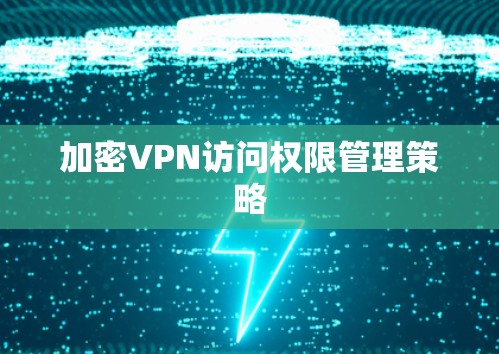 加密VPN访问权限管理策略