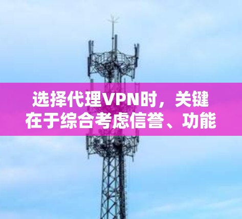 选择代理VPN时，关键在于综合考虑信誉、功能、价格、兼容性和安全性。以下是一些策略性的建议，帮助你做出明智的选择