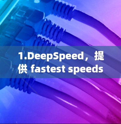 1.DeepSpeed，提供 fastest speeds、最安全的加密、最丰富的功能服务