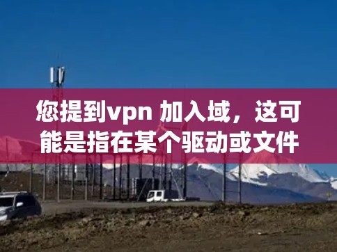 您提到vpn 加入域，这可能是指在某个驱动或文件管理工具中将vpn（VPN，虚拟网络）添加到某个子目录中。以下是一些常见的情况和步骤