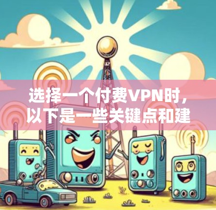 选择一个付费VPN时，以下是一些关键点和建议，帮助你做出明智的决定