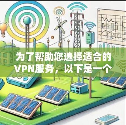 为了帮助您选择适合的VPN服务，以下是一个有条理的步骤指南