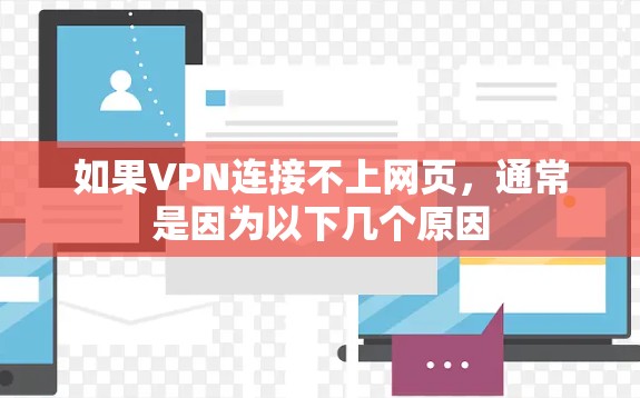如果VPN连接不上网页，通常是因为以下几个原因