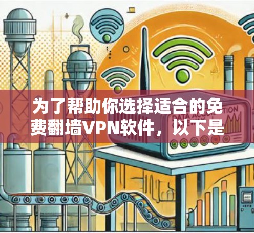 为了帮助你选择适合的免费翻墙VPN软件,以下是一些详细的信息和推荐 为了帮助你选择适合的免费翻墙VPN软件,以下是一些详细的信息和推荐