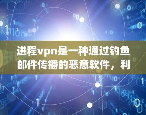 进程vpn是一种通过钓鱼邮件传播的恶意软件，利用钓鱼邮件中的恶意脚本感染计算机系统。以下是进程vpn的详细介绍