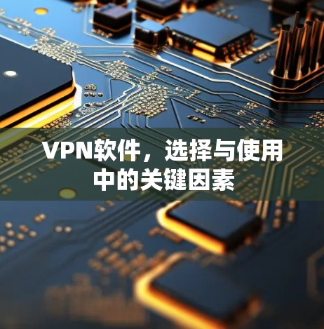 VPN软件，选择与使用中的关键因素