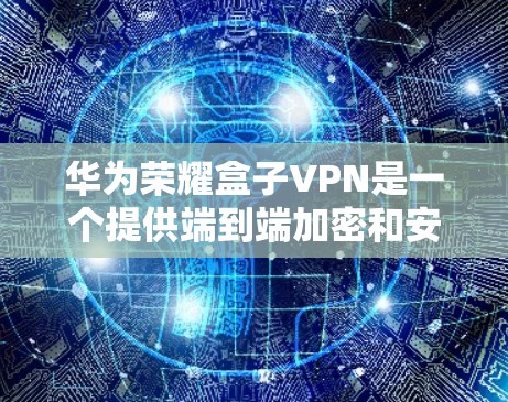 华为荣耀盒子VPN是一个提供端到端加密和安全防护的网络VPN服务。它由华为公司开发，旨在保护用户数据的安全性。以下是关于荣耀盒子VPN的详细介绍