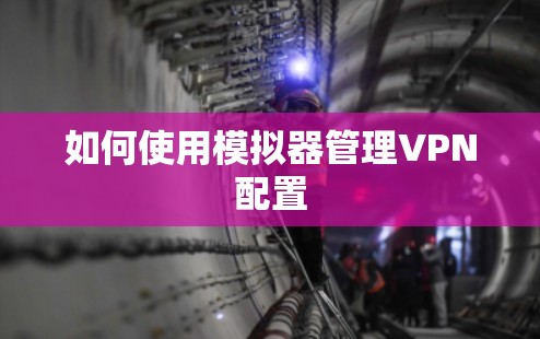 如何使用模拟器管理VPN配置