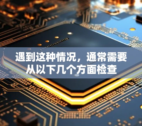 遇到这种情况，通常需要从以下几个方面检查