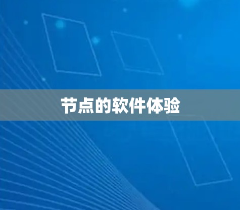 节点的软件体验