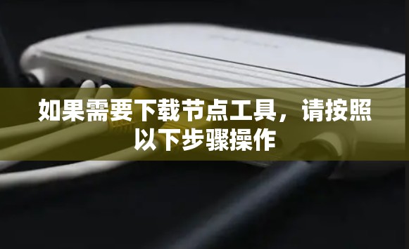 如果需要下载节点工具，请按照以下步骤操作
