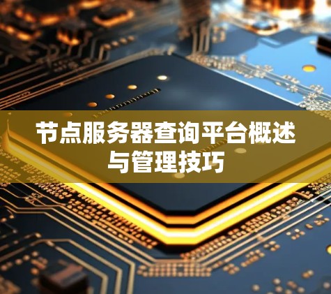 节点服务器查询平台概述与管理技巧