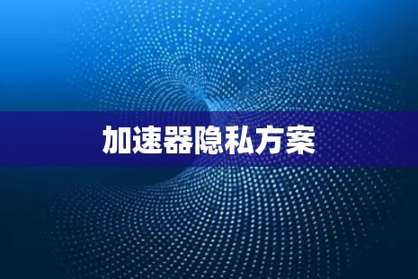 加速器隐私方案
