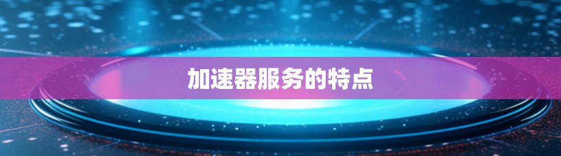 加速器服务的特点