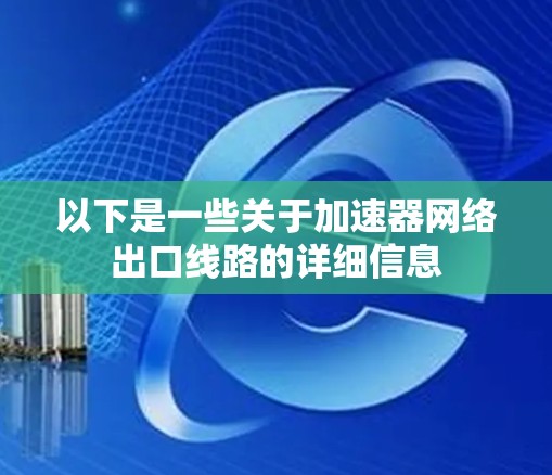 以下是一些关于加速器网络出口线路的详细信息