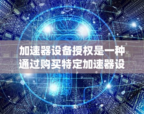 加速器设备授权是一种通过购买特定加速器设备来提升特定应用或系统性能的系统性解决方案。以下是详细的分步说明
