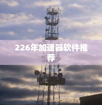 226年加速器软件推荐