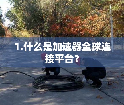 1.什么是加速器全球连接平台？