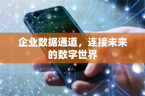 企业数据通道,连接未来的数字世界 企业数据通道,连接未来的数字世界
