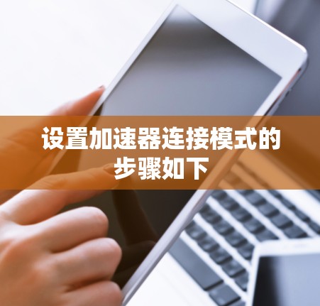 设置加速器连接模式的步骤如下