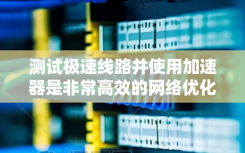 测试极速线路并使用加速器是非常高效的网络优化方法。以下是一个详细的步骤指南，帮助您顺利完成测试
