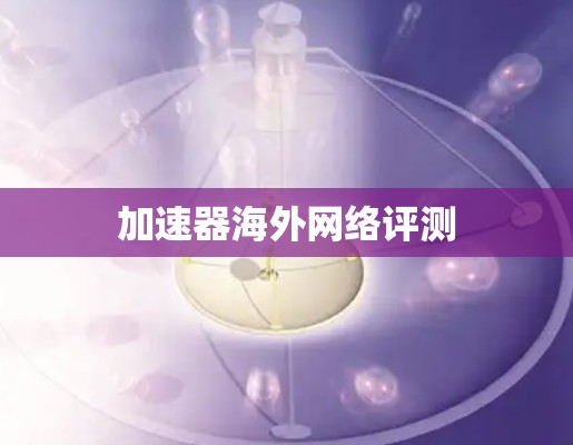 加速器海外网络评测