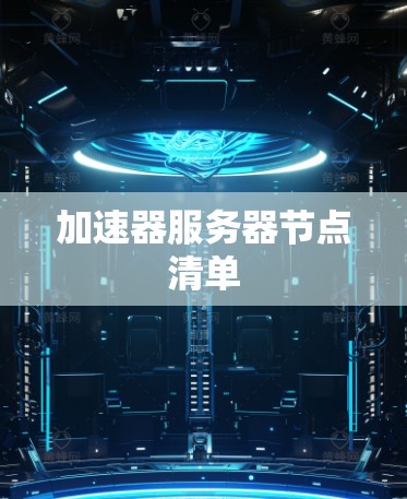 加速器服务器节点清单